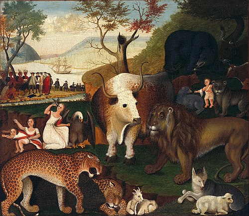The Peaceable Kingdom, 1840, Edward Hicks