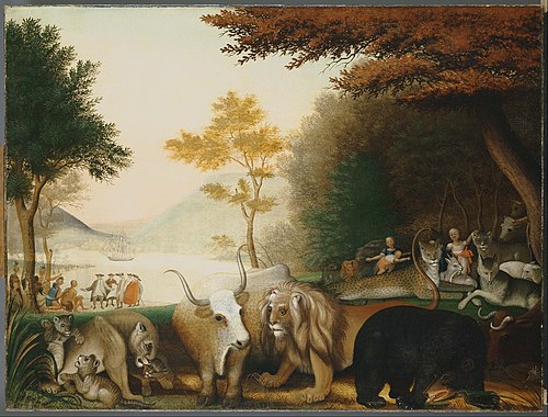 The Peaceable Kingdom, 1845, Edward Hicks