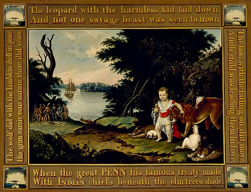 Peaceable Kingdom, 1826, Edward Hicks
