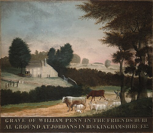 The Grave of William Penn, 1847, Edward Hicks