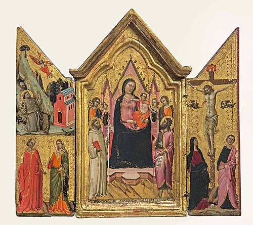Triptyque Cagnola, 1325, Jacopo di Casentino
