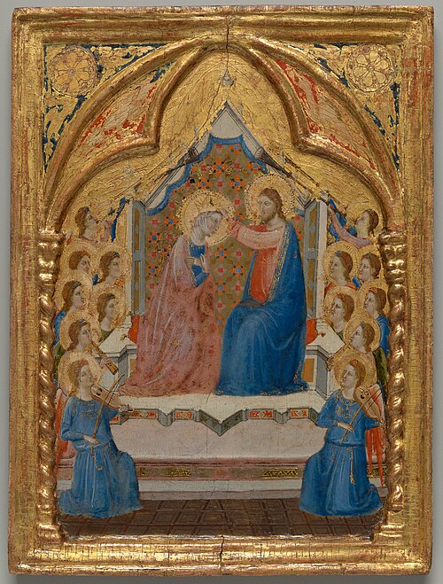 The Coronation of the Virgin, 1320, Jacopo di Casentino