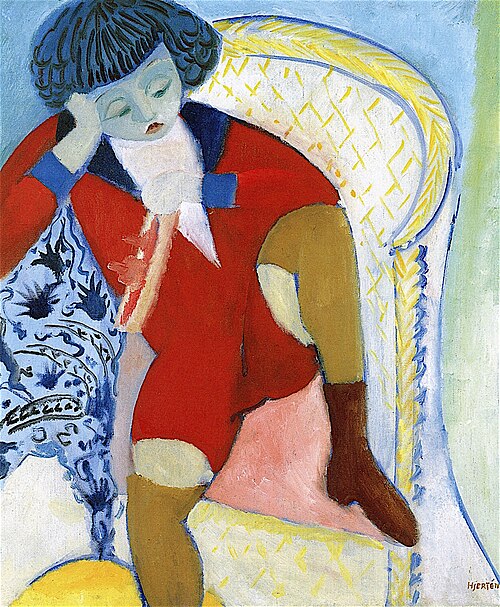 Boy with Toy Boat, 1916, Sigrid Hjertén