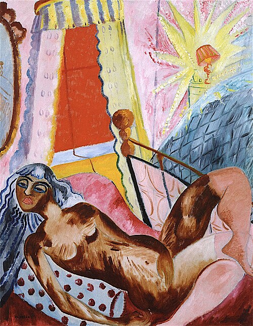 Den röda rullgardinen, 1916, Sigrid Hjertén