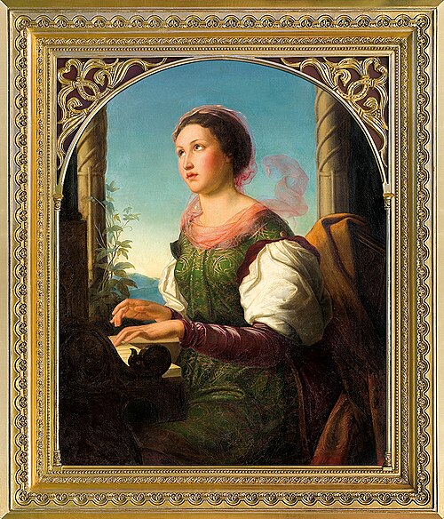 The Sacred Cecilia, 1855, August tom Dieck