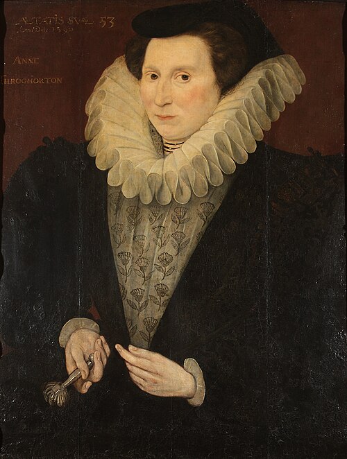 Anne Carew, Lady Throckmorton (1520-1587), aged 53, 1550, Hieronimo Custodis