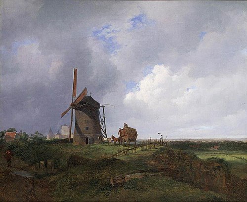 Landscape at the Gildehaus, 1822, Albertus Brondgeest