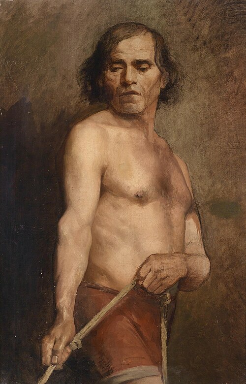 A Male Nude Standing, 1884, Anna Bilińska-Bohdanowicz