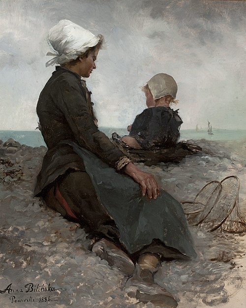 Au bord de la mer., 1886, Anna Bilińska-Bohdanowicz