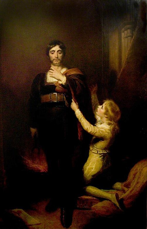 'King John', Act IV, Scene 1, Hubert and Arthur (from the Boydell series), 1815, George Henry Harlow