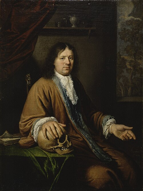 Portrait of a physician, 1684, Abraham Snaphaen