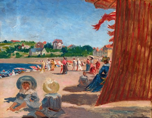 La Famille Loubat à Saint-Jean-de-Luz, 1904, Henri Loubat
