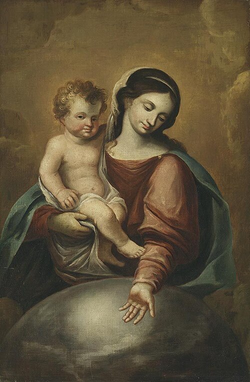 Maria mit dem Jesusknaben, 1672, Andreas Wolff