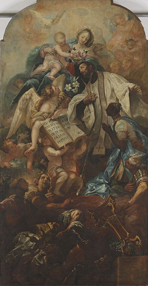 Verherrlichung des hl. Franz Xaver, 1702, Andreas Wolff