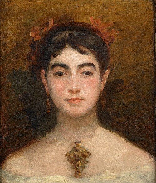Autoportrait, 1870, Marie Bracquemond