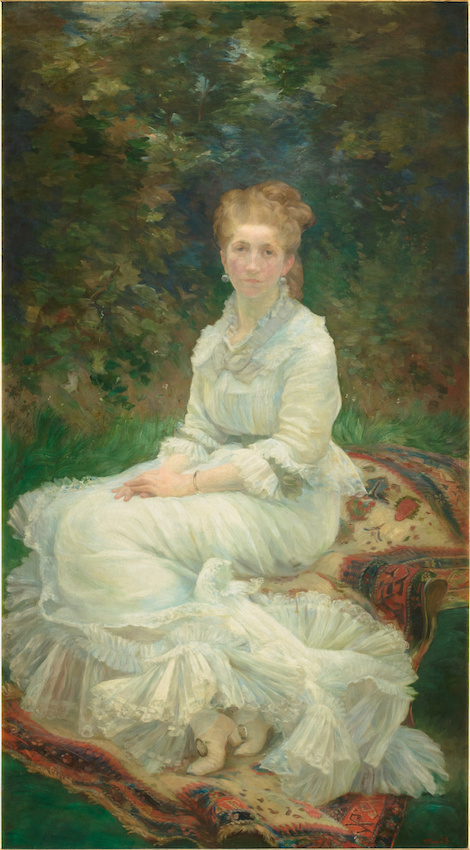 La Dame en blanc, , Marie Bracquemond