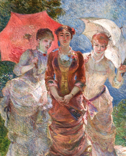 Trois Femmes aux ombrelles, 1880, Marie Bracquemond