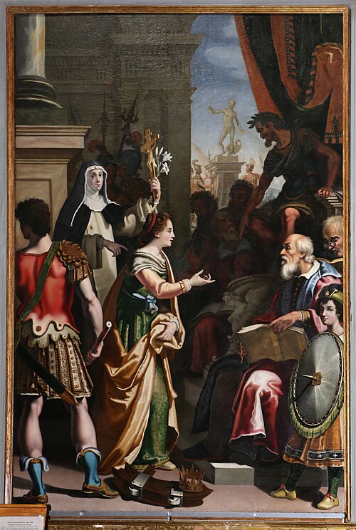 disputa di santa caterina d'alessandria, 1610, Andrea Commodi