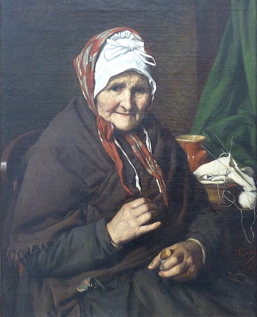 Dona Marioun, bonne vieille femme du peuple, 1870, Édouard-Antoine Marsal