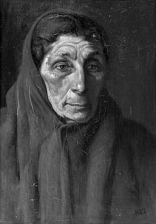Portret van vrouw Mof, 1910, Albert Hahn