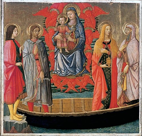Madonna mit Kind  und  Heilige, 1450, Lo Scheggia
