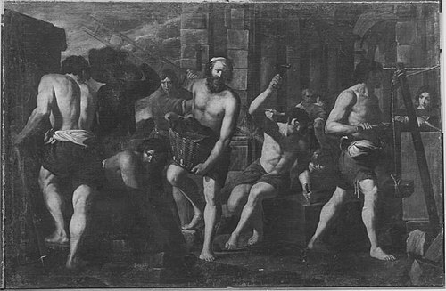 Bauleute am Werk, 1599, Leonello Spada