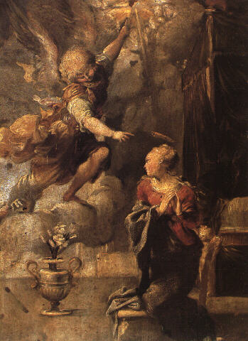 The Annunciation, 1550, Pietro Faccini