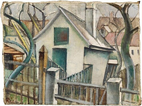 Winterlandschaft / Dorfansicht, 1920, Anita Rée