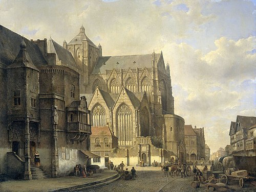 Cityscape, Rijksmuseum, 1850, Kaspar Karsen