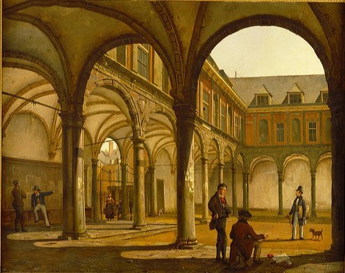 The Old Amsterdam Stock Exchange by Hendrick de Keyser, 1836, Kaspar Karsen