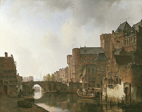 view of Schweningen, 1863, Kaspar Karsen
