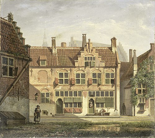 Une rue d'Amersfoort, 1826, Johannes Rienksz Jelgerhuis