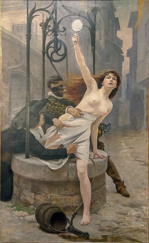 Truth Leaving the Well, 1898, Édouard Debat-Ponsan