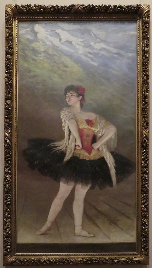 Portrait de Mademoiselle Sandrini, 1900, Édouard Debat-Ponsan