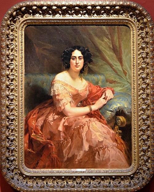 Portrait de femme, 1851, Édouard Louis Dubufe