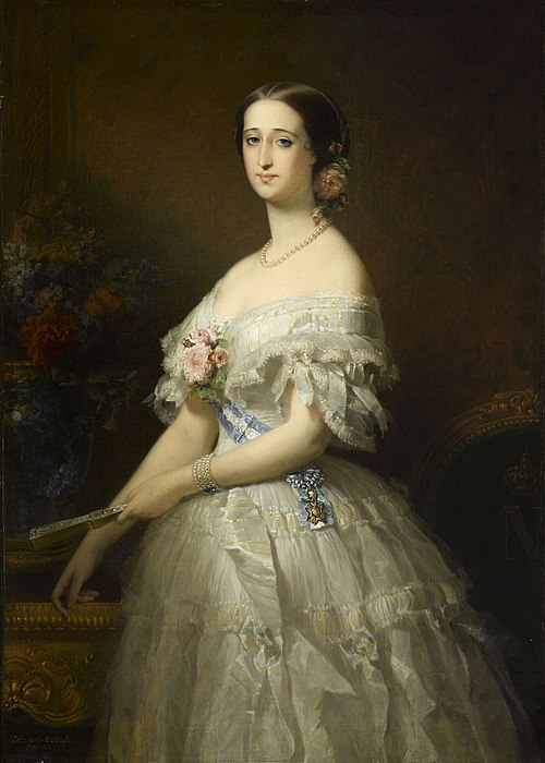 Portrait de l'impératrice Eugènie, 1854, Édouard Louis Dubufe