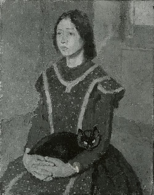 Girl with a Cat, 1920, Gwen John