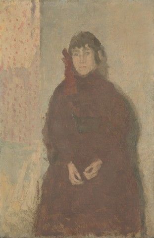Young Woman in Mulberry Dress, 1923, Gwen John