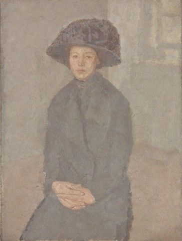 Young Woman Wearing a Large Hat, 1920, Gwen John