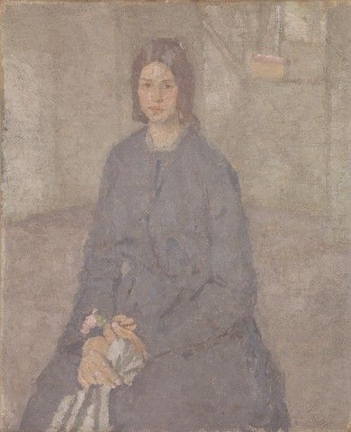 Girl Holding a Rose, 1920, Gwen John