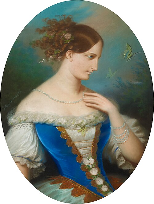Portrait of the ballerina Adèle Monplaisir, 1853, Édouard Pingret