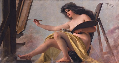 An allegory of art, 1892, Luis Ricardo Falero