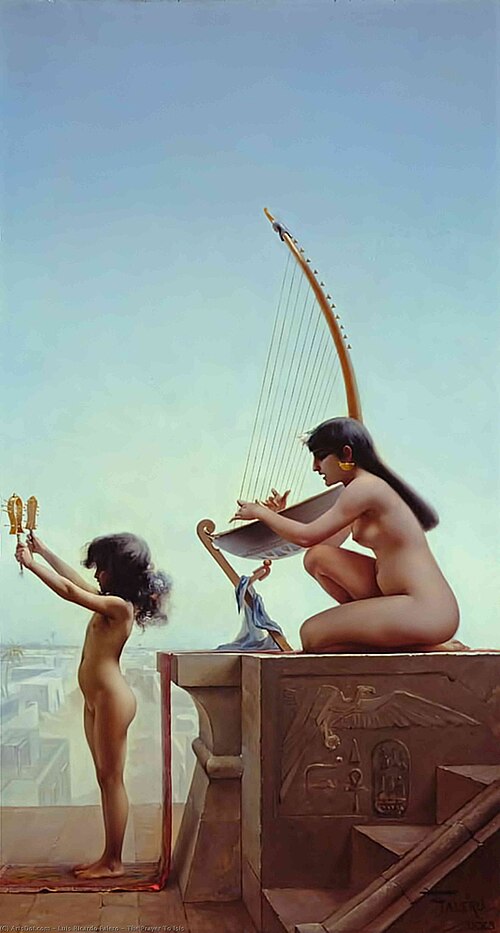 The Prayer to Isis, 1860, Luis Ricardo Falero