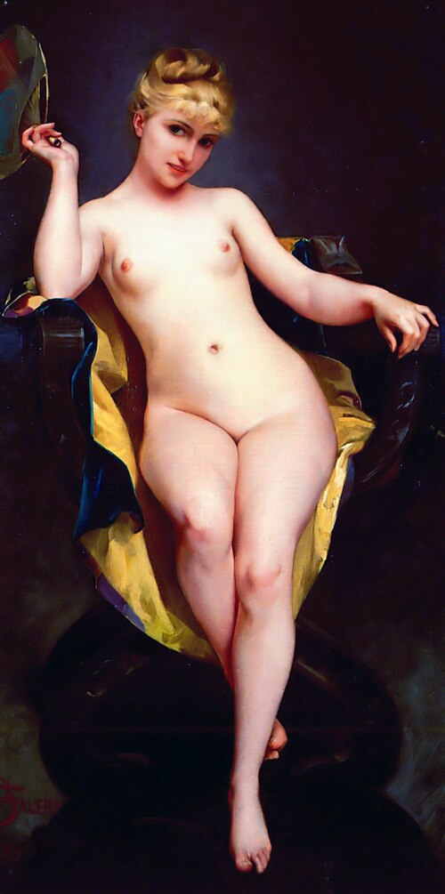 Posing, 1879, Luis Ricardo Falero