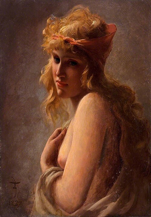 Study of a Girl, 1887, Luis Ricardo Falero