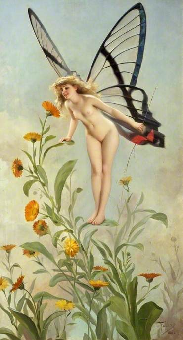 The Butterfly, 1893, Luis Ricardo Falero