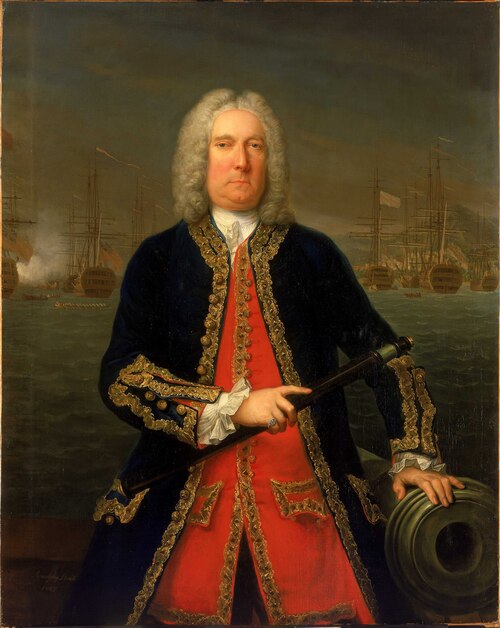 Admiral Thomas Mathews, 1676-1751, 1743, Claude Arnulphy