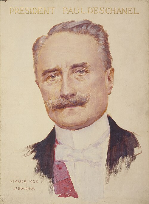 Portrait de Paul Deschanel (1855-1922), président de la République, 1920, Joseph-Félix Bouchor