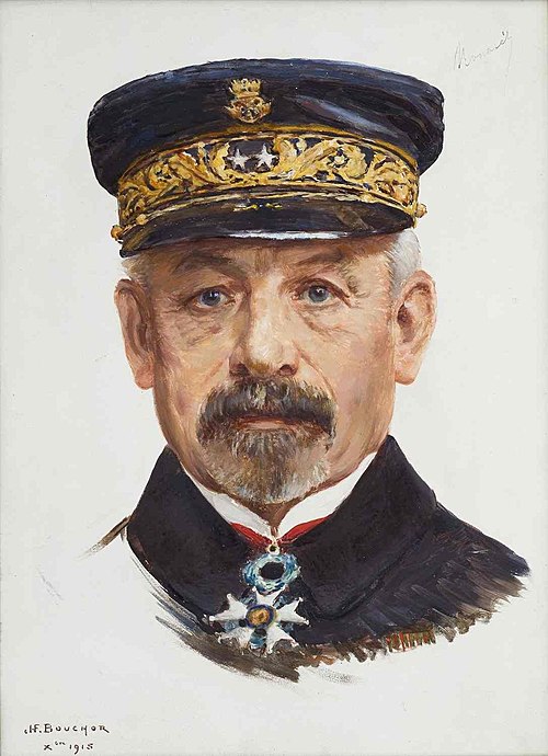 Portrait de l'amiral Ronarc'h, 1915, Joseph-Félix Bouchor