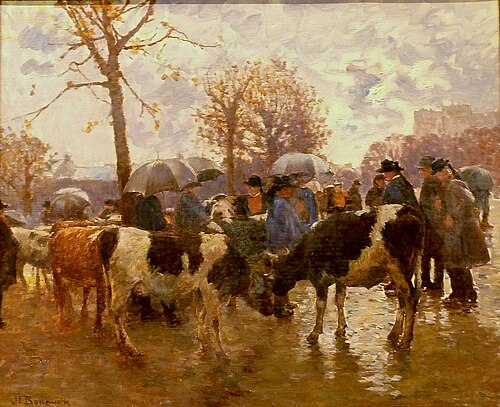 Marché aux bestiaux de Quimper, , Joseph-Félix Bouchor